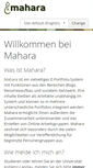 Mobile Screenshot of mahara.uni-koblenz.de