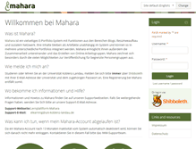 Tablet Screenshot of mahara.uni-koblenz.de